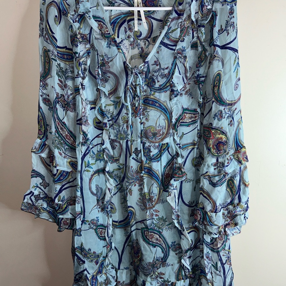 Anthropologie Breezy Sheer Tunic Blouse